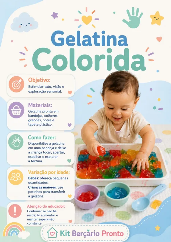 Exemplo de atividade da Biblioteca Visual Pequenas Descobertas 4