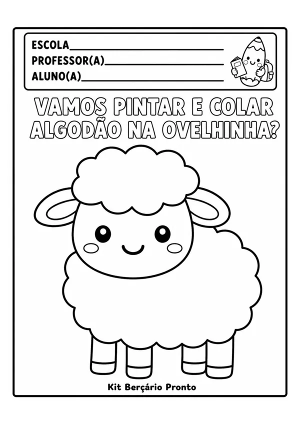 Exemplo de atividade da Biblioteca Visual Pequenas Descobertas 8